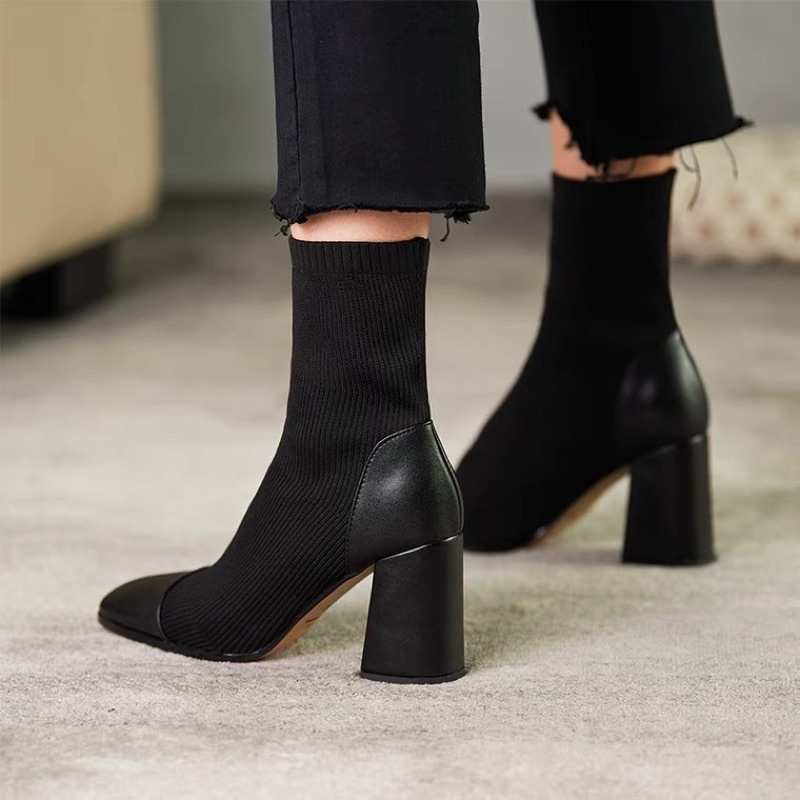 Trả sỉ boot len chun (ảnh thật hàng về) | BigBuy360 - bigbuy360.vn