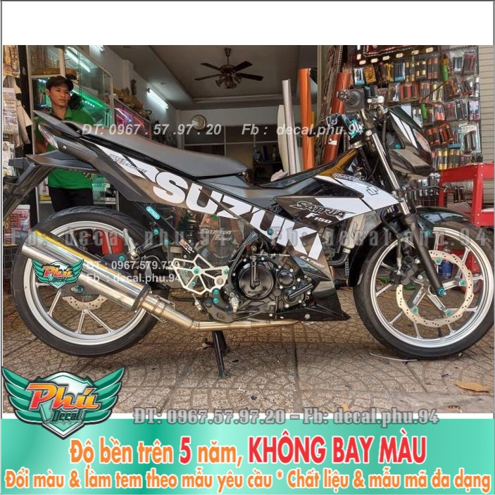 Tem rời Satria Đen Trắng (H) -1