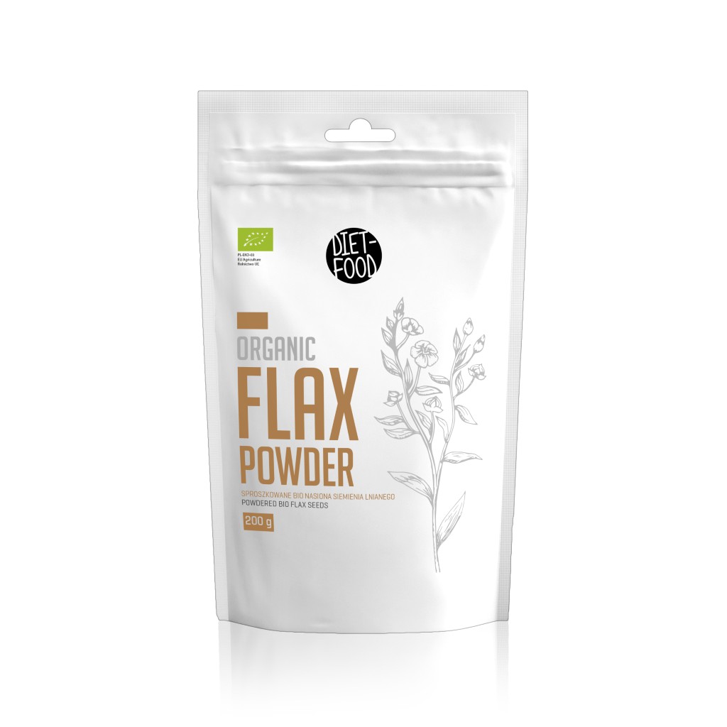 Bột Hạt Lanh Hữu Cơ 200g Diet Food Organic Flax Seed Powder
