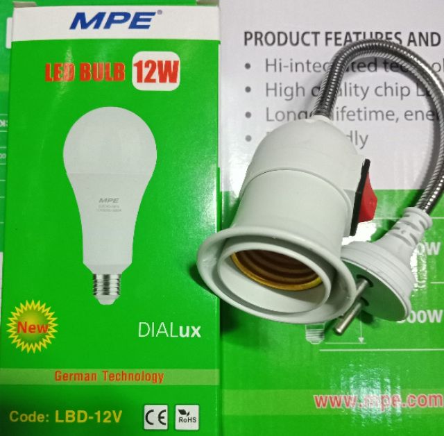 Bóng đèn Led búp 9+12W MPE sáng trắng +vàng