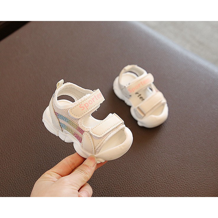 Sandal hè tập đi phong cách cho bé trai bé gái chống trơn chống vấp 0-2 tuổi