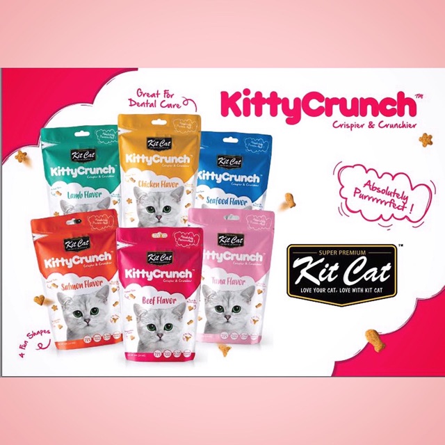 Kitty Crunch - snack bánh thưởng cho mèo, nhiều vị, thơm ngon của Kit Cat, thức ăn vặt cho mèo - Kitty Pet Shop