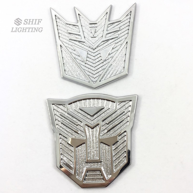1 x Kim Loại Biến Áp Deception Autobot Car Auto Logo Sticker Biểu Tượng Huy Hiệu Decal