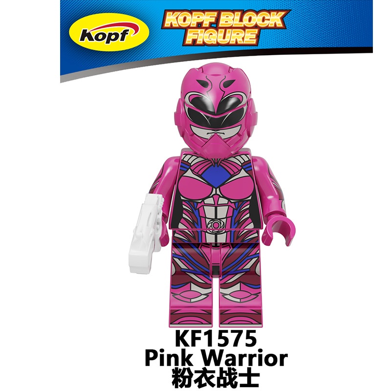 Minifigures 5 Anh Em Siêu Nhân Power Rangers KF6144 Đồ Chơi Lắp Ráp Mini Siêu Nhân Đỏ
