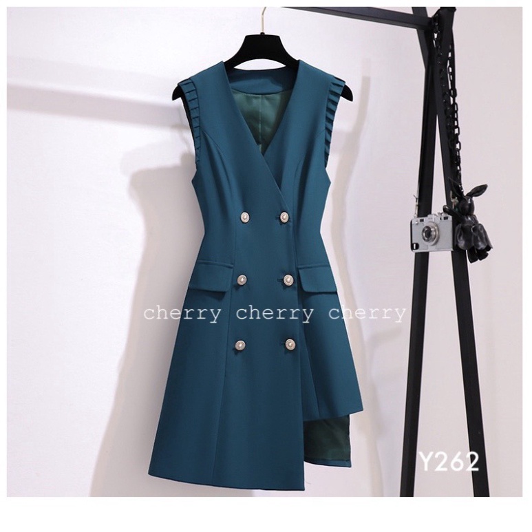 Sét văn phòng váy yếm sơmi thời thượng Y262