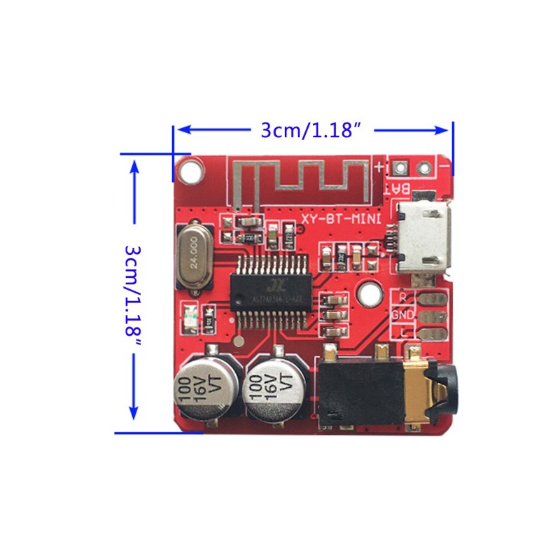 HSV 3.7-5V MP3 Bluetooth Lossless Decoder Board Car Stero Speaker Amplifier Module