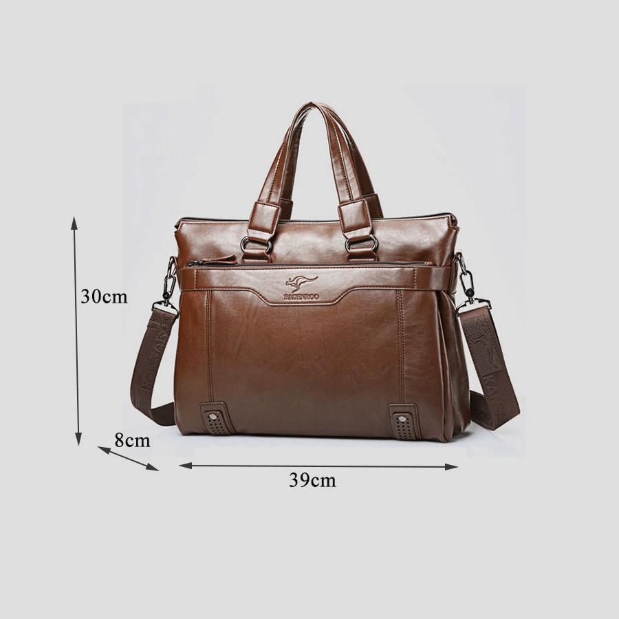 Cặp công sở nam hiệu Badenroo MS 115-3, cặp da nam công sở đựng laptop 15.6 inch | BigBuy360 - bigbuy360.vn