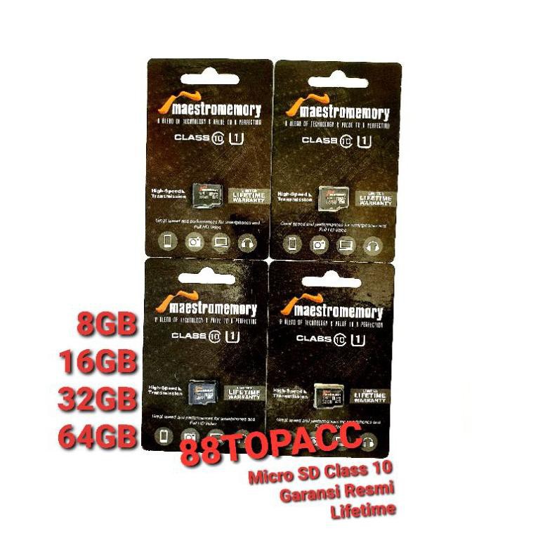Mới Mô Hình Đồ Chơi Micro Sd Maestro Class 10 8gb / 16gb / 32gb / 64gb Microsd Turbo Class10 / Warranty R | BigBuy360 - bigbuy360.vn