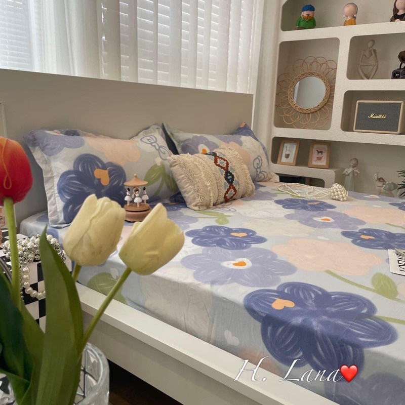 SET GA+ 2 VỎ GỐI HOA TÍM NHÍ