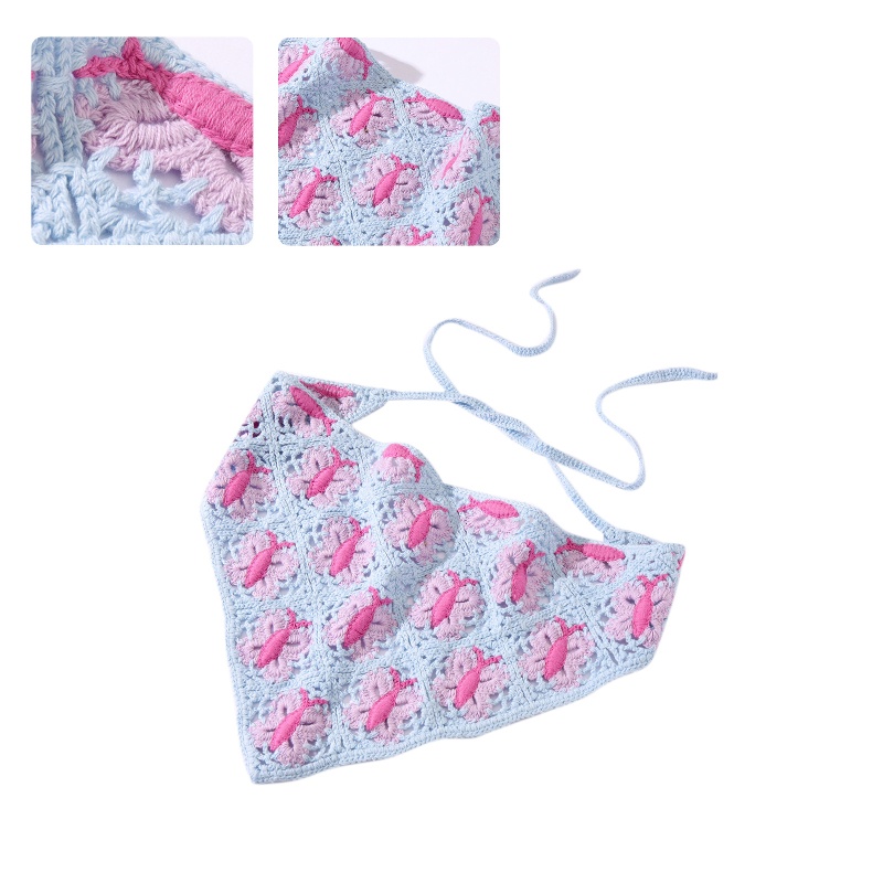 Khăn Turban Đan Móc Nhiều Màu Họa Tiết Dễ Thương Cho Nữ