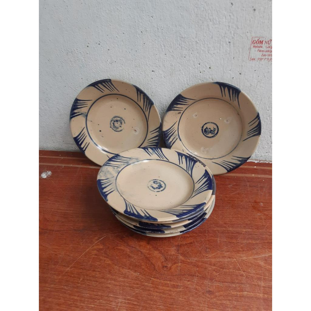 Đĩa sành kiểu xưa 17 cm 5 cái
