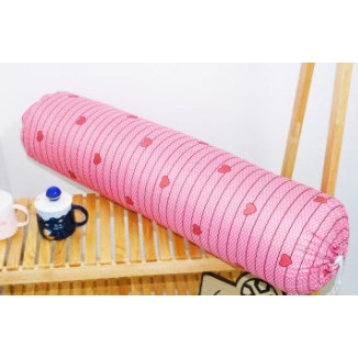 Vỏ Gối Ôm Cotton poly siêu kute 35x100cm-mẫu kitty hồng