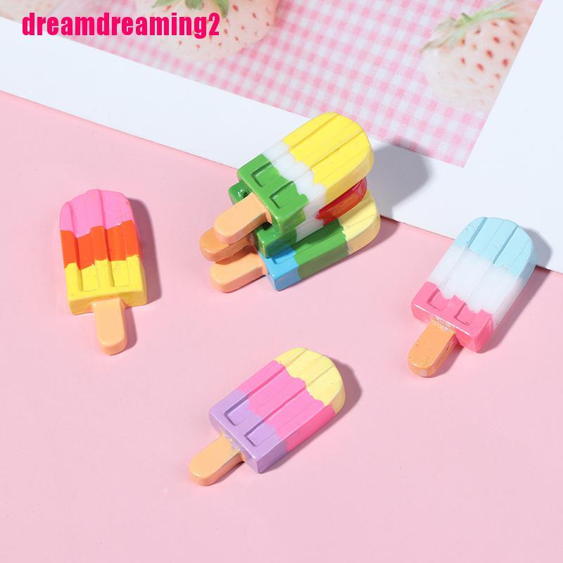 Bộ 5 Que Kem Mini Nhiều Màu Tỉ Lệ 1: 12 Dùng Trang Trí Nhà Cửa