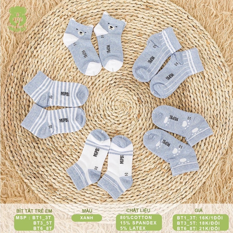 Set 5 Đôi Tất Cao Cổ Mipbi