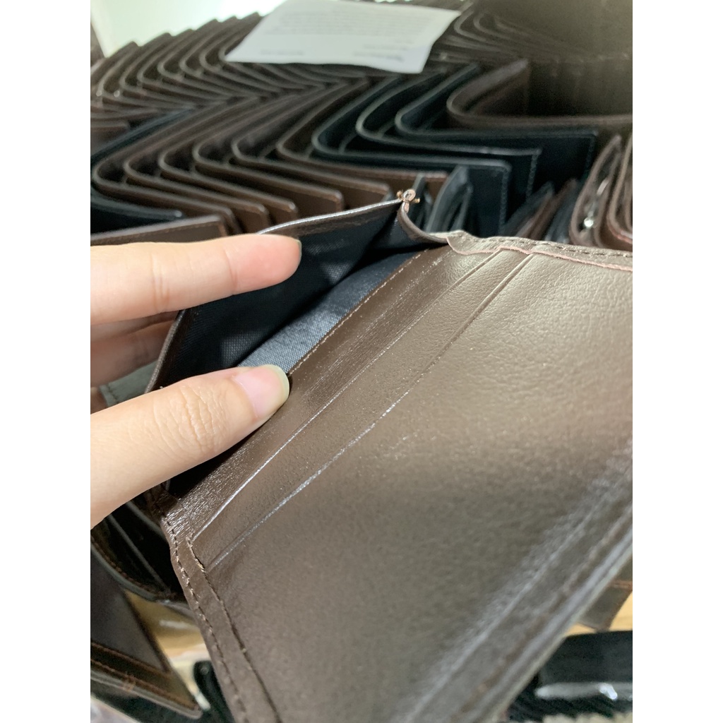 Ví Mini Đựng Thẻ Card Siêu Mỏng Da Bò Tự Nhiên - Có Ngăn Hình CH002