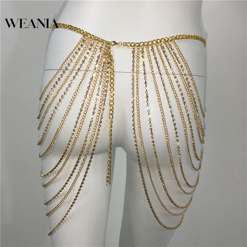 Dây Nịt Kim Loại Tua Rua Gợi Cảm Cho Nữ