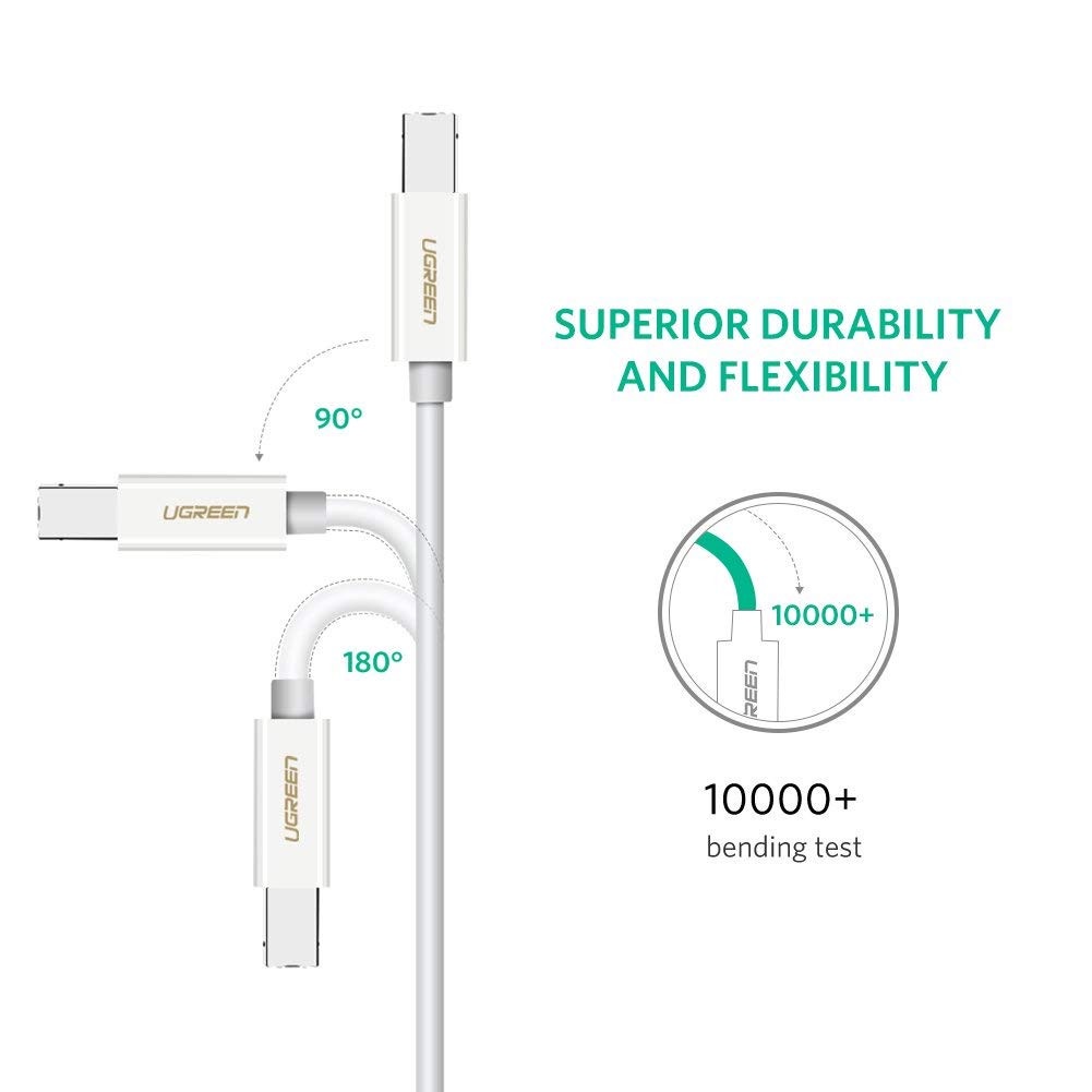 Dây máy in USB Type C to USB-B Printer  dài 1.5m Chính Hãng Ugreen 40417