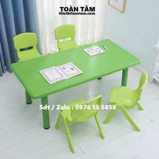 Bàn Nhựa Mầm Non Nhập Khẩu 6 chỗ
