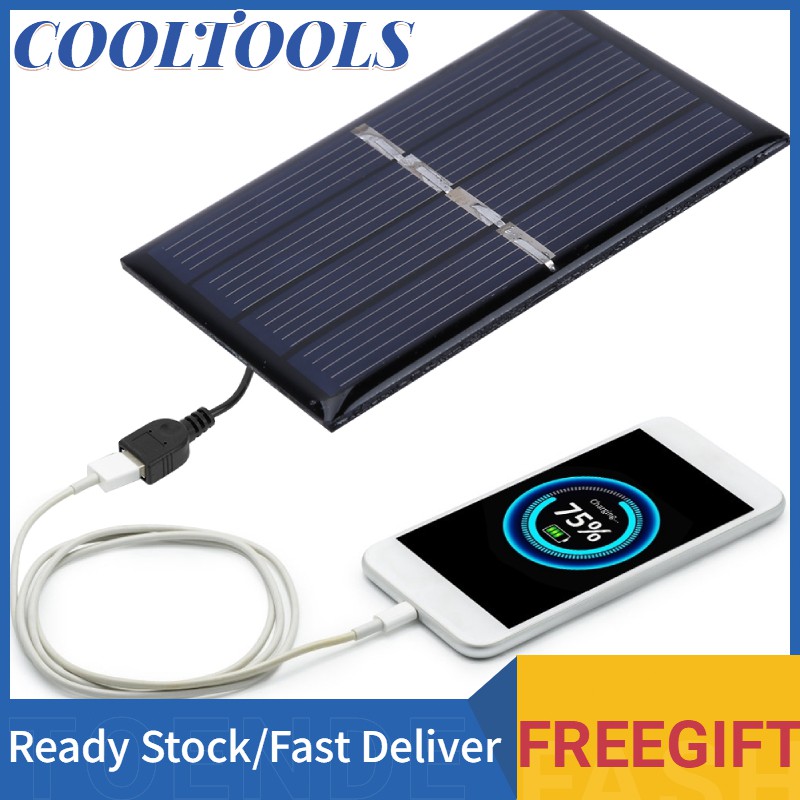 cooltools Bộ Sạc Pin Năng Lượng Mặt Trời Mini 2V 0.28W