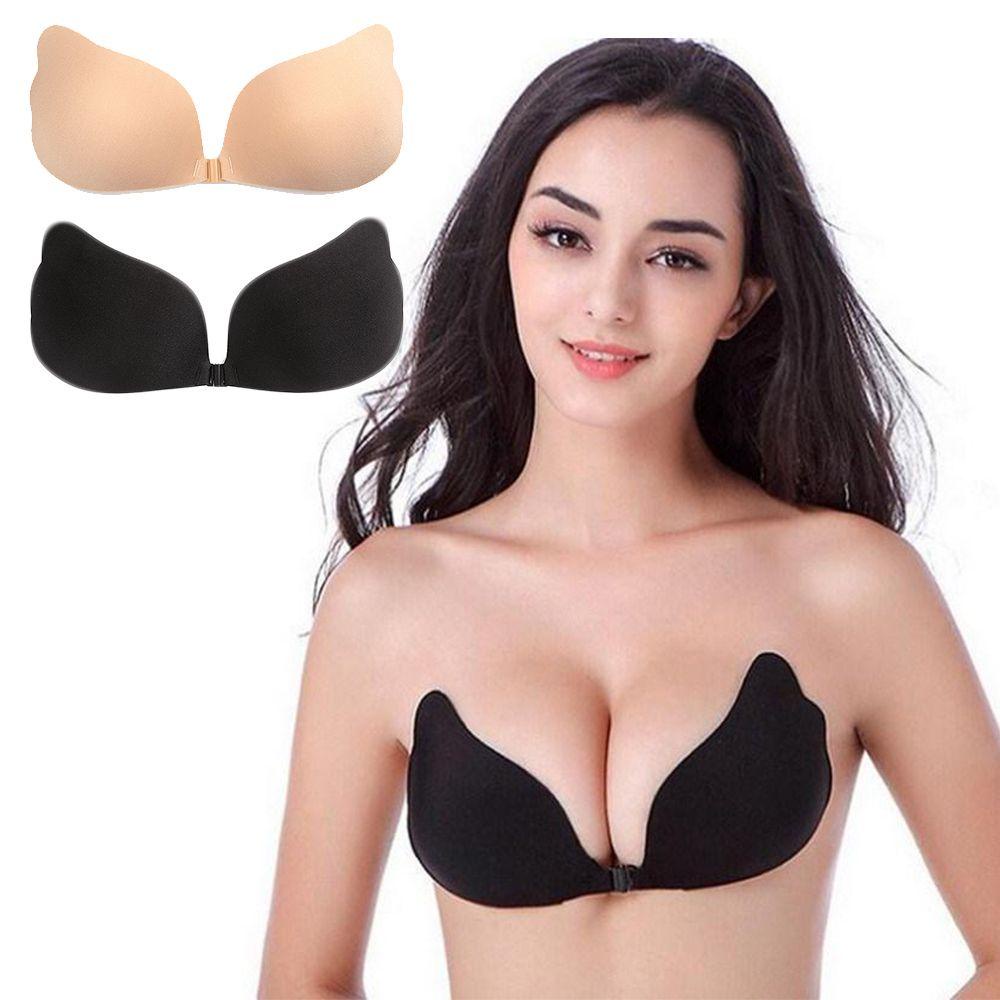 Áo Ngực Silicone Không Đường May Cài Khóa Trước Nâng Ngực Dành Cho Nữ
