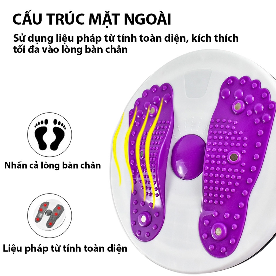 Đĩa Xoay Eo, Bàn Xoay Lắc Eo Dụng Cụ Tập Bụng Tại Chỗ Giúp Giảm Mỡ Chính Hãng Eros Store