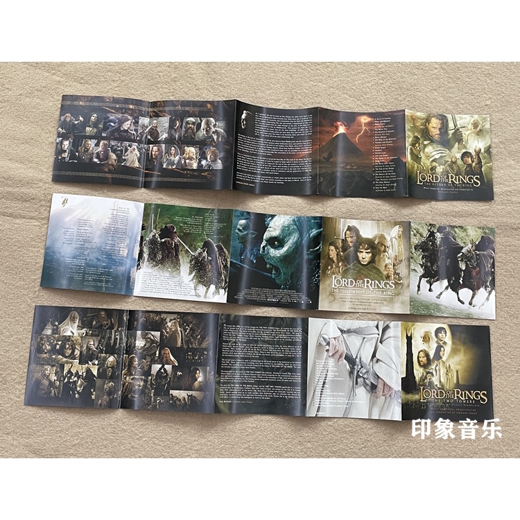 Đĩa cd album lord of the rings the rings the rings trilogy Chính Hãng album 3cd