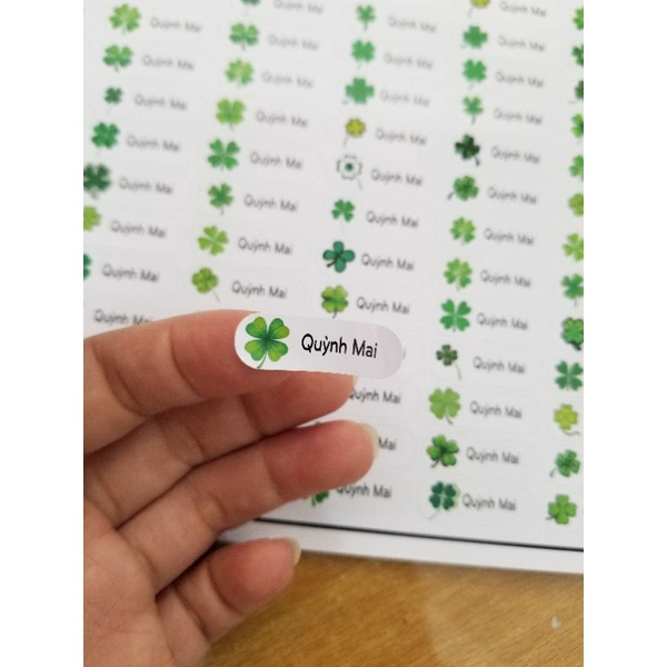 149 STICKER NGỘ NGHĨNH CHO BÉ YÊU, STICKER TÊN BÉ