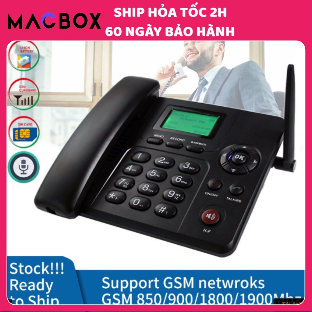 Điện Thoại Bàn Không Dây Dùng Sim Huawei ETS 602: Tiếng Việt 2 Sim 2 Sóng, Ghi Âm Cuộc Gọi, Pin Trâu, Loa To Mới 2022