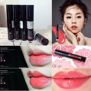 Mini son Shu Uemura Laque Supreme CR01 2.3ml màu hồng cam xinh xắn dễ đánh