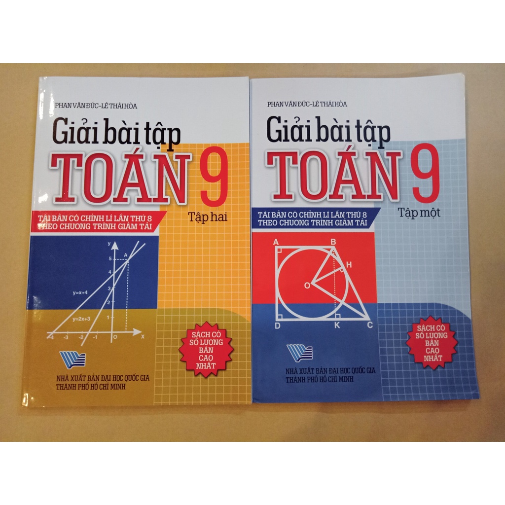 Sách - Combo Giải Bài Tập Toán Lớp 9 (Tập 1 + Tập 2)