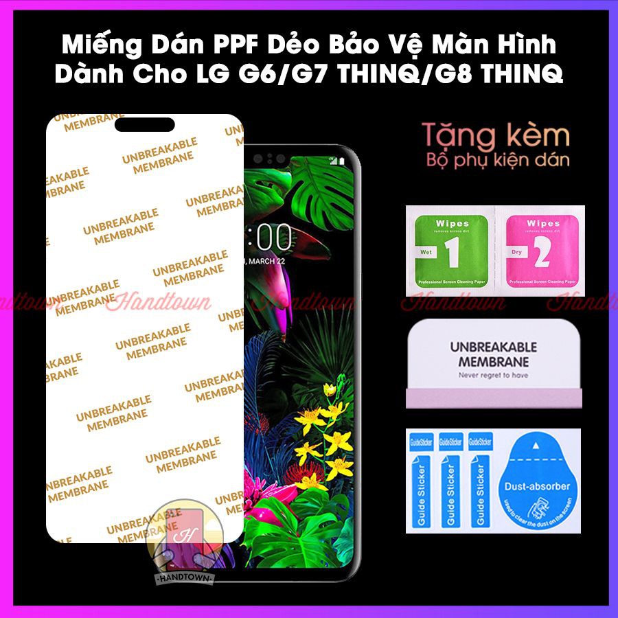 Miếng Dán Màn Hình PPF LG G6 / LG G7 ThinQ / LG G8 ThinQ Kính Cường Lực Dẻo Trong Suốt Chống Va Đập Chống Trầy Xước