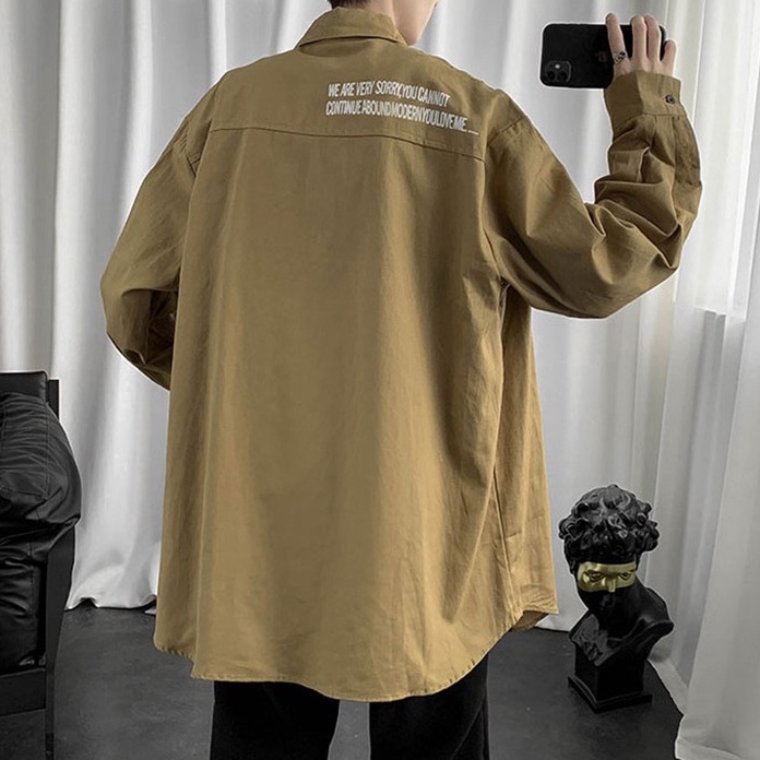 Áo Sơ Mi Dài Tay Nam Và Nữ Chất Kaki Kiểu Dáng Hàn Quốc New 2022