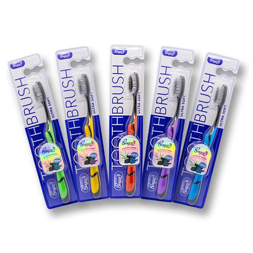 Bàn Chải Đánh Răng Lông Mềm Than Hoạt Tính Sagacii