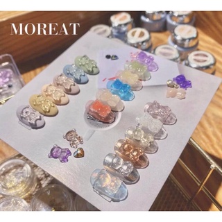 Charm gấu gắn móng trang trí