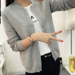 Áo cardigan màu xám lông chuột (464 2350g)