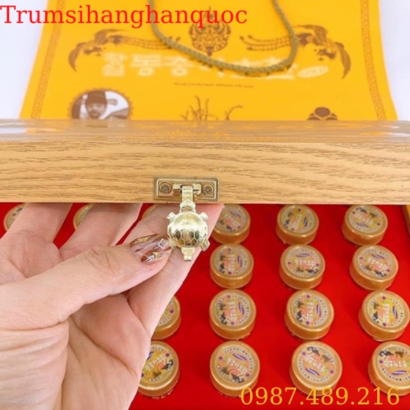 [ HÀNG MỚI VỀ ] Đông Trùng Hạ Thảo 30 Viên Hộp Gỗ Vàng Hàn Quốc