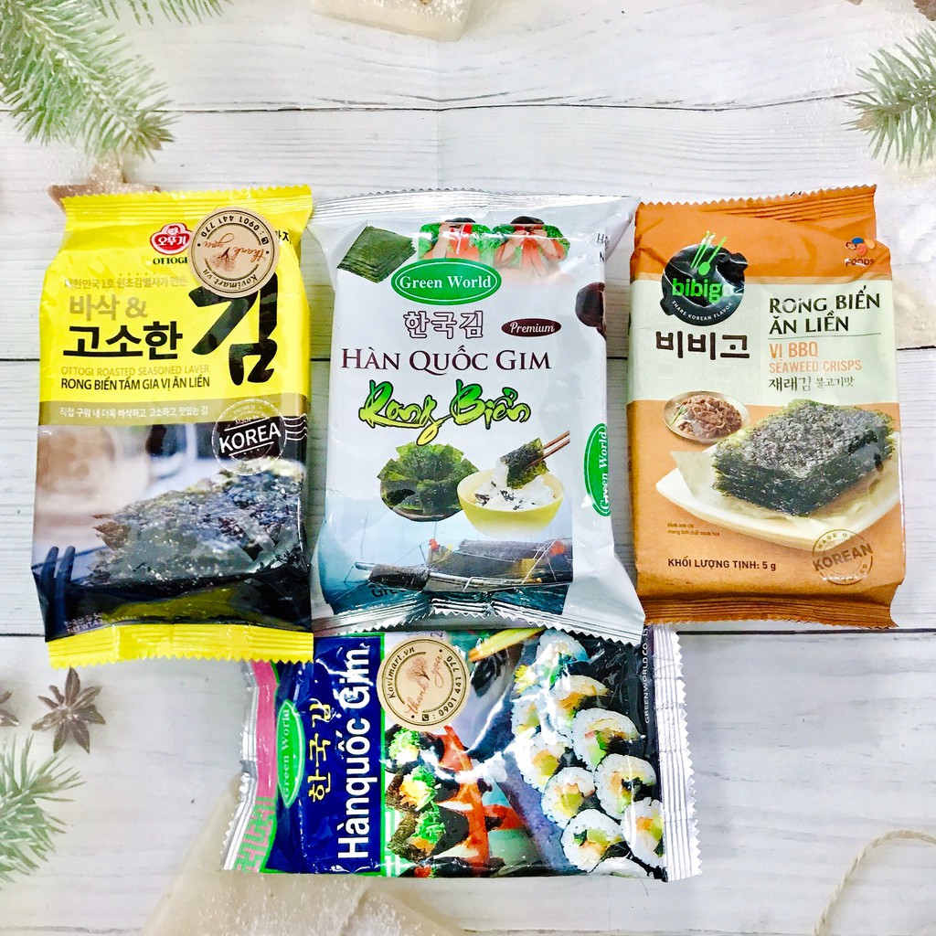 Rong biển sấy trộn cơm Hàn Quốc