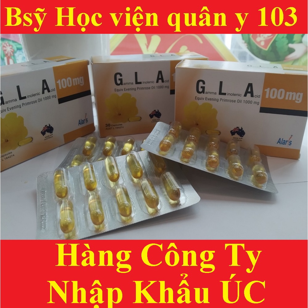 [CHÍNH HÃNG] Tinh dầu hoa anh thảo GLA 100mg -Cân bằng nội nội tiết tố nữ, hàng chính hãng của Úc [Gamma Linolenic Acid]