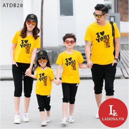 Áo Đôi Gia Đình Đẹp MS03 (Giá 1 Áo)