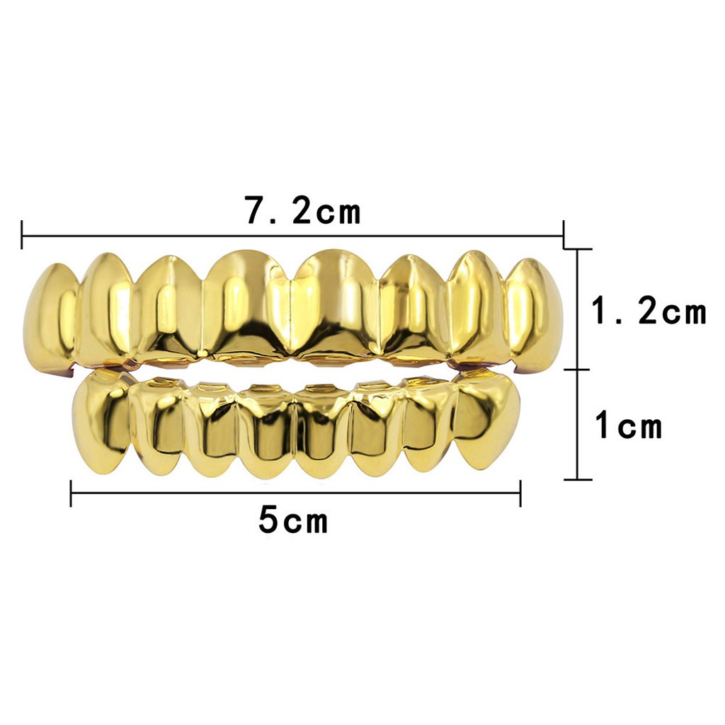 Grills 8 Răng Mạ Vàng 18k Hóa Trang Ma Cà Rồng