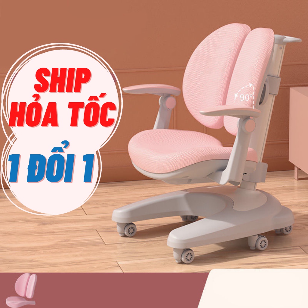 Ghế chống gù C9, chống cận tăng chỉnh chiều cao cho học sinh, ghế ngồi học cho bé Delux giúp con có tư thế ngồi chuẩn