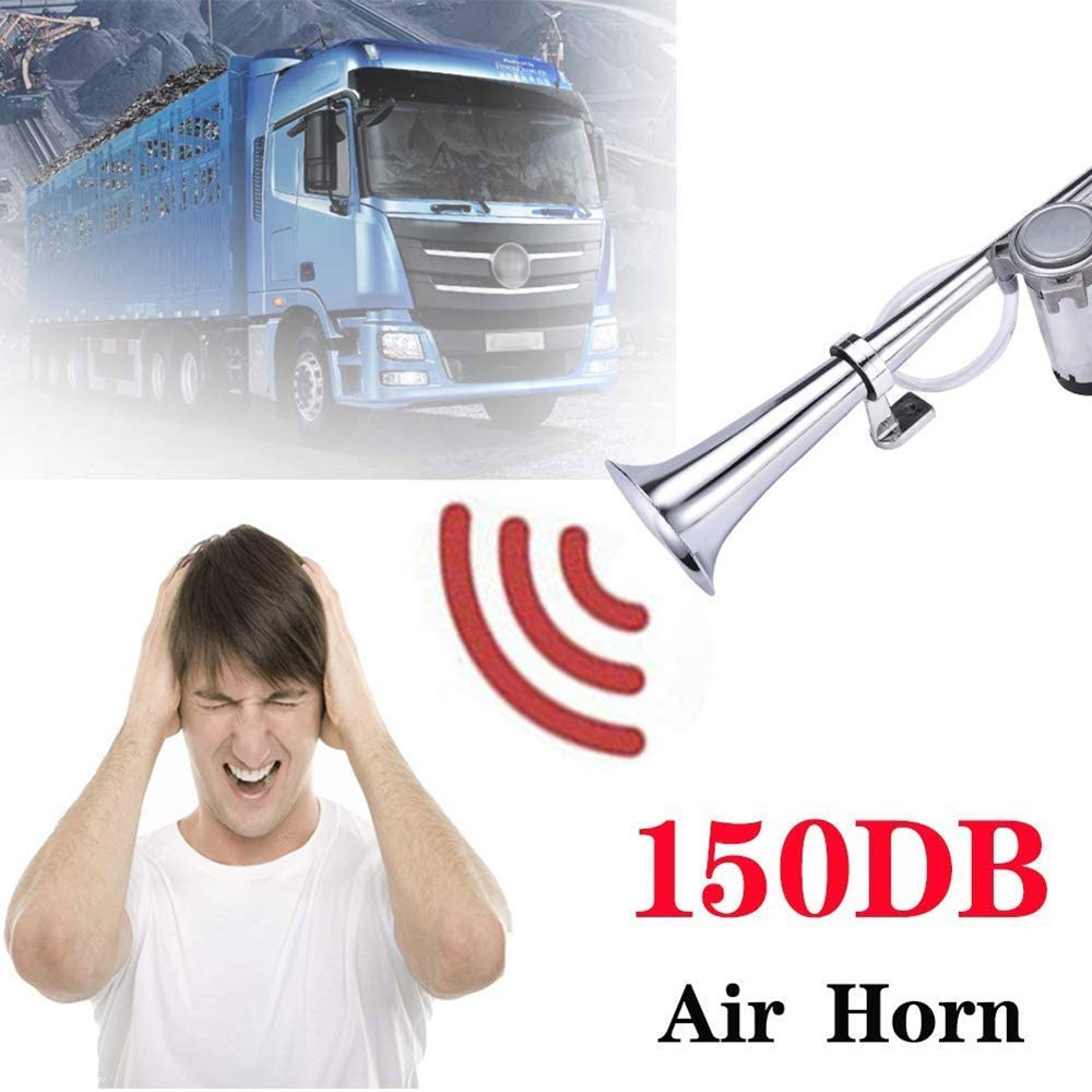 Bộ Kèn Hơi Xe Tải / Tàu Thuyền 17 Inch 150db 12v