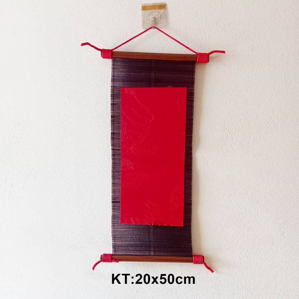 Mành tre thư pháp 20x50cm các mẫu