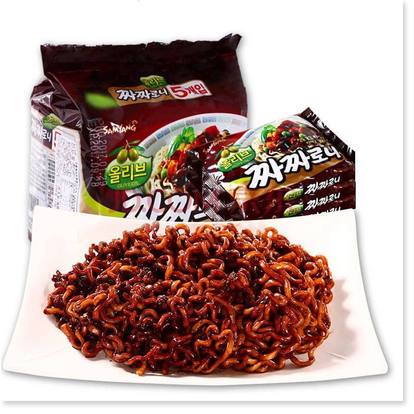 1 gói Mì tương đen Samyang dầu Olive Hàn Quốc