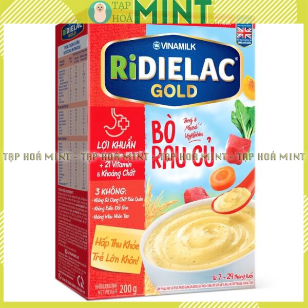 Bột ăn dặm Ridielac Vinamilk đủ vị cho bé từ 6m - Tạp hoá mint