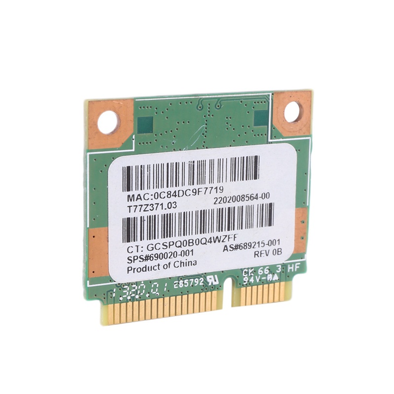 Thẻ WIFI Không Dây 150Mbps 2.4Ghz RT3290 802.11B / G / N Wlan Bluetooth 3.0 Cho HP CQ58 M4 M6 4445S DV4