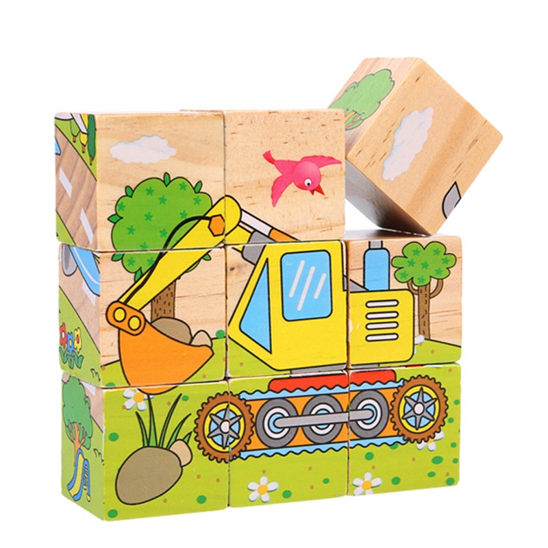 Bộ Đồ Chơi Xếp Hình Động Vật Hoạt Hình Cho Bé