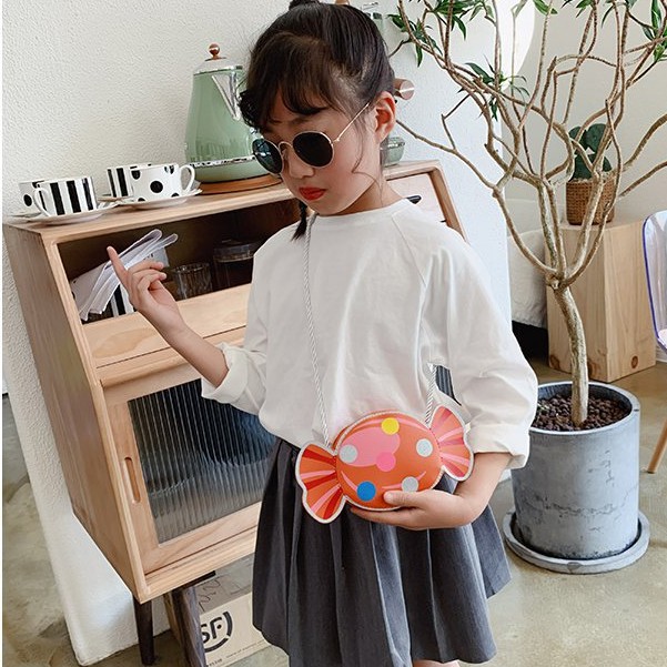 Túi đeo chéo hình KẸO dễ thương phong cách Hàn Quốc cho bé gái TX11