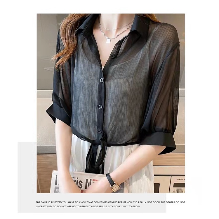 Áo Khoác Cardigan Chống Nắng Chất Liệu chiffon Mỏng Cho Nữ