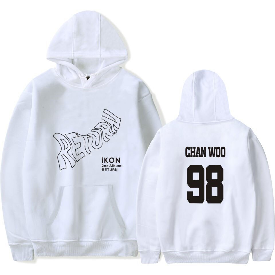 Áo Hoodie In Hình Nhóm Nhạc Ikon Mới Hàn Quốc